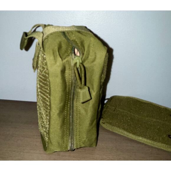Fight Light Admin Pouch Army Green – Tactical First Aid MOLLE Pocket - Picture 4 of 9